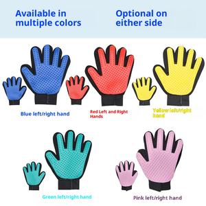 Gants en polyester écologiques neufs d'usine à 259 aiguilles pour animaux de compagnie, pour nettoyer les poils flottants, fournitures de beauté et de <span class=keywords><strong>massage</strong></span>, peigne - Product Image 2