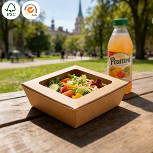 Boîtes à frites, ailes de poulet et burgers réutilisables, aseptiques, écologiques, en matériaux recyclés, personnalisées, en carton ondulé, en forme de cône, pour emporter - Product Image 3