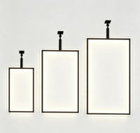 Boîte lumineuse publicitaire LED monochrome à cadre en alliage d'aluminium ultra-mince haute luminosité