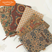 Carnet à couverture rigide en liège recyclé, reliure cousue, logo personnalisé, impression vintage, journal durable de haute qualité, coffret cadeau