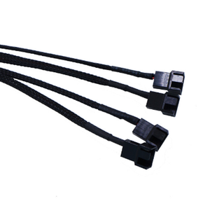 IDE 4pin để 4pin máy tính Fan Adapter Cáp 2 trong 1 bện fan trung tâm Cáp - Product Image 3