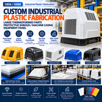 Fabrikasi Plastik Industri Kustom, Bagian Thermoform Besar, Selubung Pelindung, Casing Mesin, Panel Peralatan, Vacuum Forming