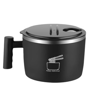 Wood <b>Bowl</b> <b>with</b> <b>Lid</b> for Instant Noodles Eco Friendly Durable Portable Kitchen Utensil - Product Image 6