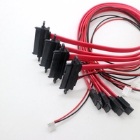 Cable Sata de 15 pines + 7 pines de doble oreja a HSG SATA7PIN Disco Duro SSD de alta velocidad/Cable de señal de alimentación/cable