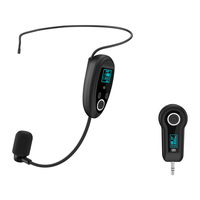Microphone sans fil dynamique WTU-008A 2,4 G avec transmission stable pour conférences, connecteur 3,5 mm