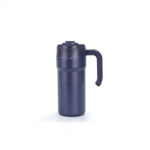 Termo Personalizado de Acero Inoxidable 304 de 650 ml, Pequeño, Azul, Aislamiento al Vacío, con Asa, Antiderrames, Portátil, para Regalo - Product Image 4