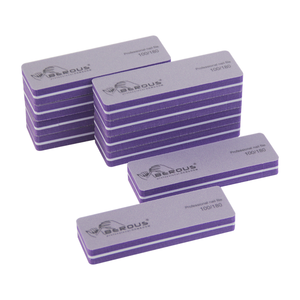 2025 Venta caliente manicura pulido <span class=keywords><strong>media</strong></span> <span class=keywords><strong>luna</strong></span> lima de uñas cuadrada y esponja bloque amortiguador de uñas al por mayor - Product Image 2