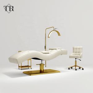 Turri, diseño moderno, nueva silla reclinable curva plegable de elevación, mesa de cama estética ergonómica de cosmetología para salón Beaury de pestañas - Product Image 1