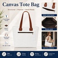 Sac fourre-tout en toile de coton GRS en tissu recyclé, écologique, avec support d'affichage hors ligne, nouvelle collection 2026, mode durable pour le commerce de détail