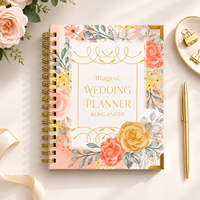 Agenda hebdomadaire personnalisé, carnet à spirales, reliure cousue, couverture rigide, bloc-notes en papier, cadeau d'affaires, logo, 120 feuilles