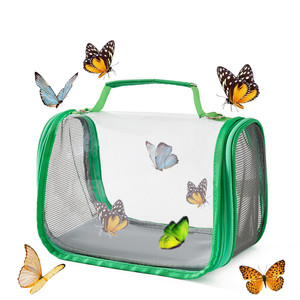 Transparent PVC Insecte Papillon Habitat Cage Portable En Plein Air Insecte Observateur Pliable Critter Box pour DIY <span class=keywords><strong>Observation</strong></span> Des <span class=keywords><strong>Insectes</strong></span> - Product Image 2