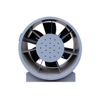 Ventilateur axial à haut débit, haute pression statique, puissant, pour conduits de ventilation, 380V, électrique, OEM, pales en acier inoxydable, installation flexible, durable