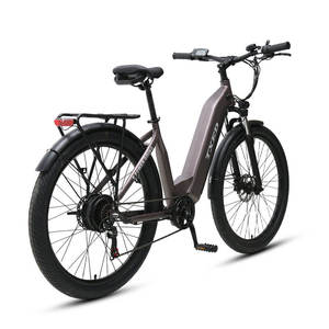 Vélo Électrique Commuter TXED 48V 500W à Cadre Bas 27.5x2.4 13Ah 7 Vitesses Moteur Moyeu Arrière Prêt à Expédier Tout-Terrain Urbain avec Remorque de Transport - Product Image 4