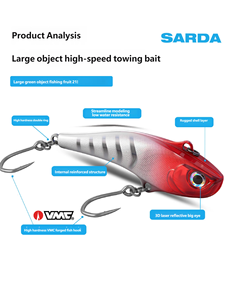 Señuelo de Pesca <span class=keywords><strong>Rapala</strong></span> SARDA de 18 cm y 200 g, Hundimiento Lento, Efecto UV, Anzuelo VMC, Acero Inoxidable, para Pesca de Atún y Grandes Peces - Product Image 4