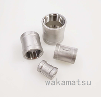 WAKAMASTU 1/2 ''raccord de tuyau en acier inoxydable Tube de couplage hydraulique droit rapide à bande d'eau BSP NPT plomberie à gaz vissée