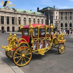 Carruaje Eléctrico de <span class=keywords><strong>Princesa</strong></span> Real, Carruaje Eléctrico de <span class=keywords><strong>Cenicienta</strong></span>, Carruaje de Lujo para Bodas con Diseño de Calabaza - Product Image 3
