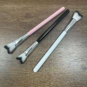 Brosse nettoyante pour les yeux sensibles, <span class=keywords><strong>prix</strong></span> de gros, noire, en microfibre, mousse nettoyante pour les cils, brosses pour le lavage des cils - Product Image 2