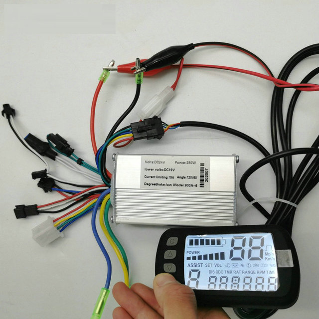 24v36v48V250W350W BLDC Motor Speed Controller+LCD Display for MTB Electric Bike Scooter Mobility Control Panel Conversion Part