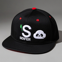Sidifer personalizado 6 Panel 3D bordado ala plana gorras de béisbol nueva moda Jersey Material Logo Snapback sombrero para niños al aire libre