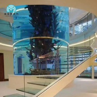 Chine fabricant nouvelle conception produits d'aquarium poisson artificiel rond grand aquarium acrylique