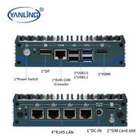 Mini PC Sin Ventilador con Precio de Fábrica, Alder Lake N100 de Cuatro Núcleos, Carcasa NAS, Cuatro Puertos LAN de 2.5G, Triple Ranura M.2, DDR4, para Firewall y Servidor VPN
