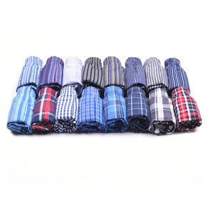 Calzoncillos bóxer para hombre con logotipo personalizado, calzoncillos 100% de algodón, calzoncillos transpirables sueltos de ángulo plano de tiro medio para hombre, calzoncillos bóxer para hombre, ropa interior - Product Image 4