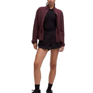 Veste en tricot zippée pour femme, confortable, en nylon, avec logo personnalisé OEM, respirante, décontractée, pour l'entraînement, avec doublure en laine, décoration à rayures - Product Image 2