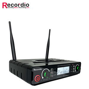 Micrófono estéreo inalámbrico portátil con micrófono inalámbrico Duel en vivo para reporteros de noticias - Product Image 1