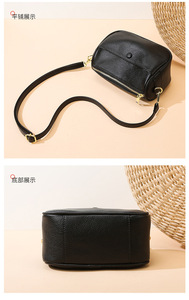 Sac fourre-tout décontracté en cuir souple de luxe pour femme, grand sac à bandoulière de créateur pour femme - Product Image 6
