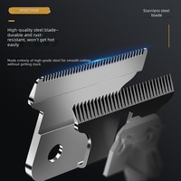 Tondeuse à cheveux électrique Sportsman avec écran numérique, batterie rechargeable, lames en acier inoxydable pour usage domestique, homme, barbier