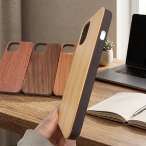 เคสโทรศัพท์ไม้ไผ่ ป้องกันแรงกระแทก กันน้ำ ดีไซน์ไม้ธรรมชาติ หรูหรา - Product Image 3