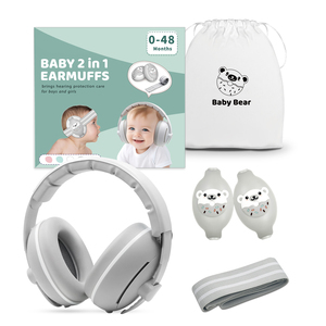 Protège-oreilles <span class=keywords><strong>anti</strong></span>-bruit EF2G23-5 pour <span class=keywords><strong>bébé</strong></span> avec bandeau élastique 2-en-1 – <span class=keywords><strong>Casque</strong></span> <span class=keywords><strong>anti</strong></span>-bruit pour la protection auditive des bébés - Product Image 5