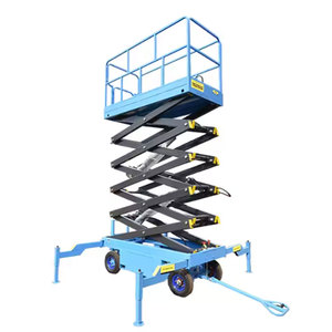 Plataforma elevadora de tijera eléctrica tipo tracción, plataforma elevadora autopropulsada barata, elevación autopropulsada de alta calidad - Product Image 1