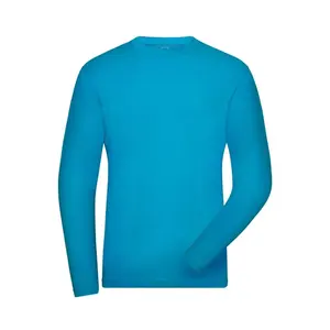 T-shirt a maniche lunghe Bio Stretch-Longsleeve Work, merchandising sostenibile - Product Image 3