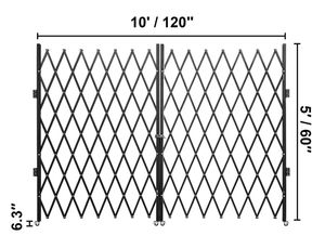 Porte de sécurité pliable simple Porte <span class=keywords><strong>accordéon</strong></span> Clôture métallique extensible pour cours Garages Revêtement en acier au carbone - Product Image 2