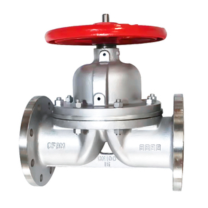 Diafragma Neumático de Goma Revestida de Fluoruro, Hierro Fundido, Acero Fundido, Acero Inoxidable, con Brida DN50, Anticorrosión, Resistente a Ácidos y Álcalis - Product Image 3