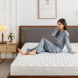 Colchón de esponja de látex Natural para cama doble, espuma de memoria enrollable plegable en caja, de lujo para Hotel, OEM