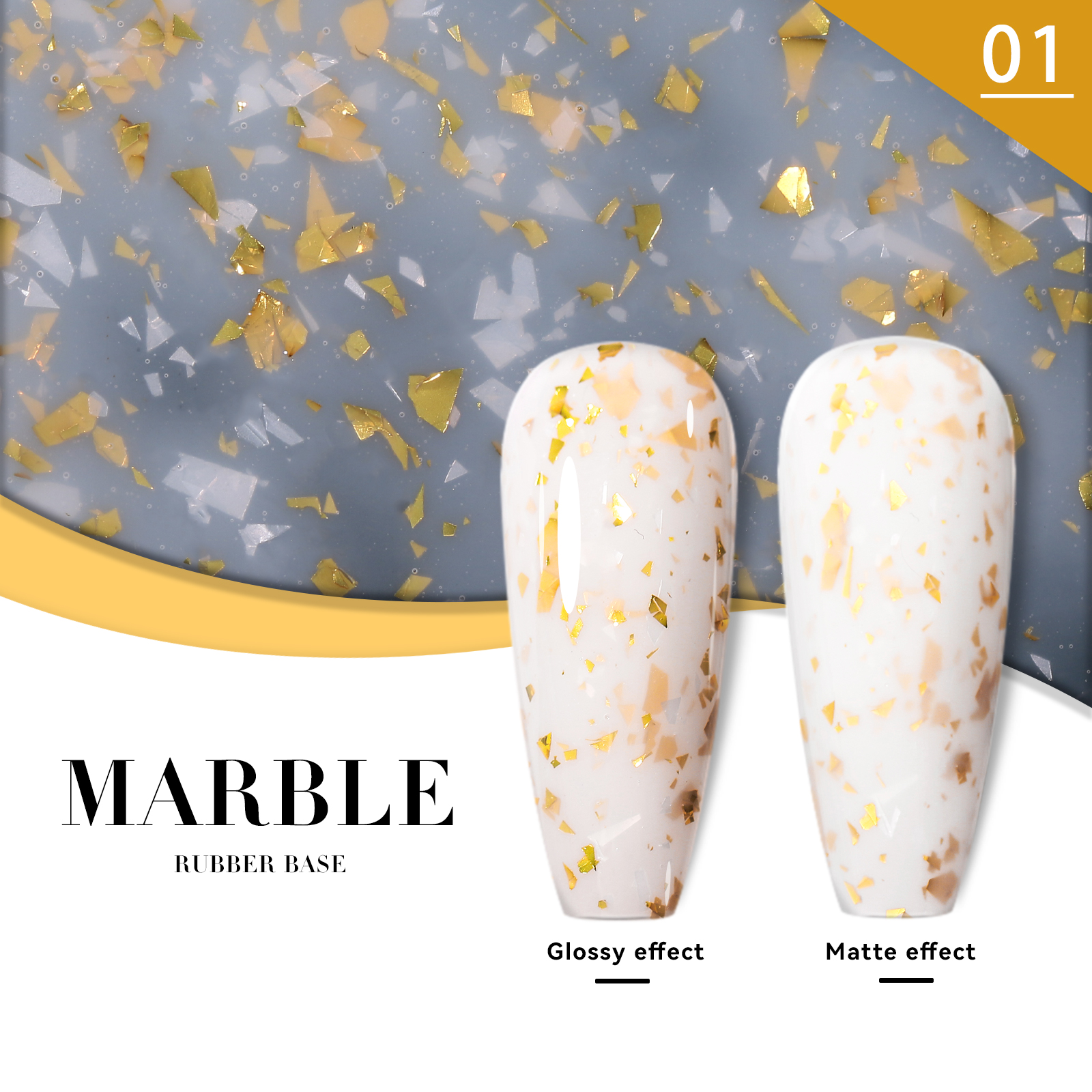 #01 Base en caoutchouc marbré