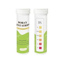 Kit de Tiras Reactivas Rápidas de Ácido Bórico (Borax) de 10 Piezas, Kit de Prueba de Seguridad Alimentaria para Detectar Aditivos Ilegales de Borax en Diversos Alimentos