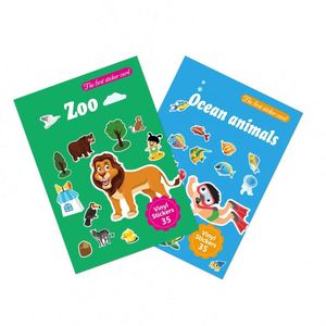 Calcomanías de Gel Grueso con Temática de Animales del Zoológico Oceánico de Unicornios, Libro de Calcomanías de Gel Reutilizables para Niños Pequeños, Niñas y Niños en Edad Preescolar - Product Image 3