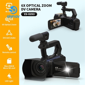 Caméscope professionnel 4K pour vlog, nouvelle version 2024, zoom optique 6x, batterie haute capacité 6000 mAh, idéal pour les applications haute performance - Product Image 3