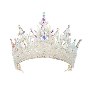 Corona Grande de Cristal Negro de 13 CM de Alto, Totalmente Negra, con Cristales Negros y Baño de Plata para Concursos de Belleza - Product Image 5