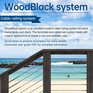 <span class=keywords><strong>Kit</strong></span> de garde-corps en câble 1/8\" avec tendeur à cliquet en acier inoxydable T316 pour poteau en <span class=keywords><strong>bois</strong></span> - Product Image 6