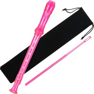Vente en gros de flûte à bec soprano à 8 trous en plastique pour enfants, adultes et étudiants avec tige de nettoyage et sac - Product Image 2