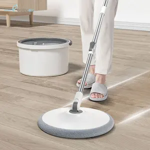 Squeeze Mop Bucket Cleaning Wash Flat Mop And Bucket Set Squeeze Mop Bucket For Flooring Cleaning