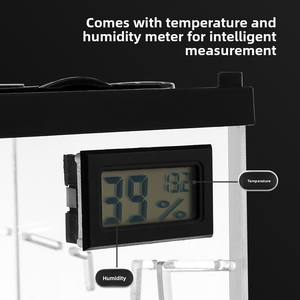 <span class=keywords><strong>Acryl</strong></span>-Kriechtierbox für kleine Beleuchtungs-, Heiz- und Fluchtverhinderungs-Terrarien für Einsiedlerkrabben, Käfige für die Zucht. - Product Image 5