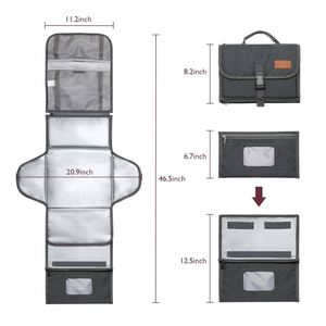Tapis à langer portable de taille personnalisée avec logo, fabriqué en usine BSCI, imperméable, pour bébé - Product Image 1