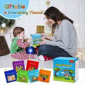 Livres en tissu froissé pour bébés, jouets d'apprentissage précoce, 6 à 12 mois, livres pour bébés, jouets, cadeaux - Product Image 5