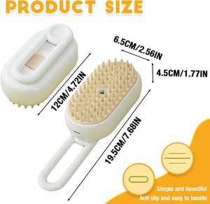3 in 1 Cat Steam <b>Brush</b> Steamy Dog <b>Brush</b> Electric Spray Cat Hair <b>Brushes</b> for Massage <b>Pet</b> Grooming Comb Hair Removal Combs - Product Image 2