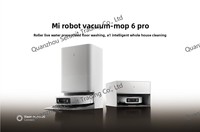 Robot Aspirador y Fregador Xiaomi 6 Pro con IA, Triple Cámara y Evitación de Obstáculos 85 ° Robot Aspirador Inteligente para el Hogar con Función de Autolimpieza con Agua Caliente